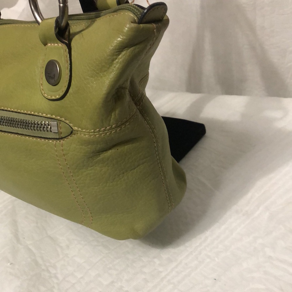 **MINT** Fossil Olive Green Leather Shoulder Bag - Picture 4 of 12